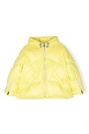 Yellow hooded puffer jacket KHRISJOY KIDS | KT2P17N0198201